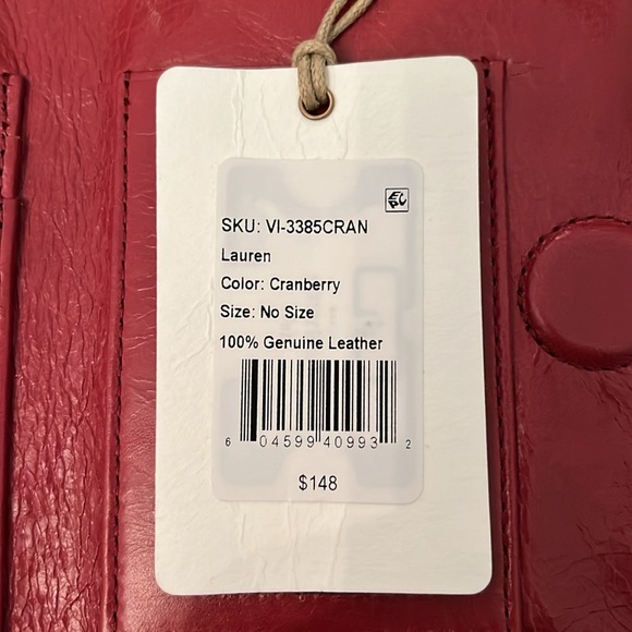 New HOBO Clutch Wallet in gorgeous Cranberry color. 100% Genuine Leather - Picture 13 of 14